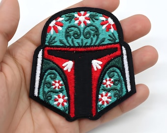 Baby Yoda in Pram Grogu Patch - Star Wars Iron On Applique for Jackets & Accessories