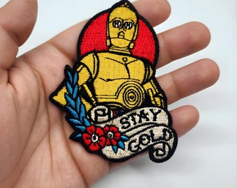 Grogu Baby Yoda Iron On Patch - Embroidered Mandalorian The Child Badge for Jackets, Hats & Apparel