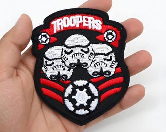 Star Wars Character Patches Set - Grogu, Darth Vader & C-3PO Embroidered Iron-On Appliques for Apparel