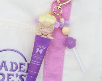 ハンドメイド ソニーエンジェル ドリーミングヒッパーズシリーズ 羊 キーホルダー ラネージュ リップチャーム バレンタインギフト