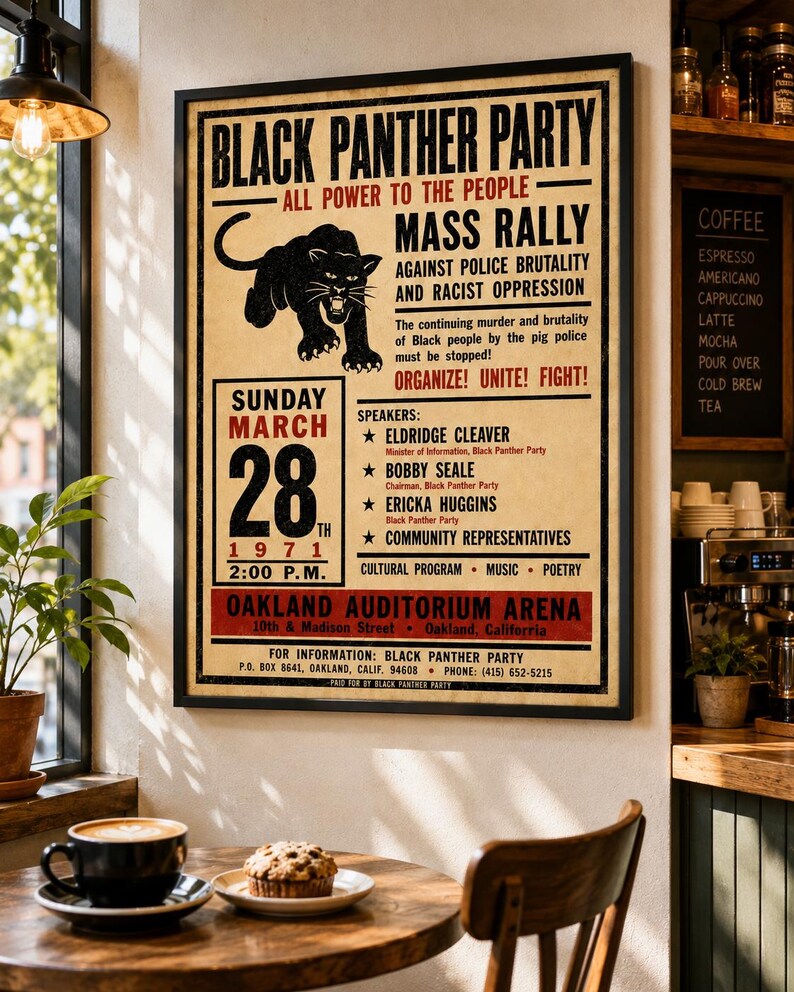 1971 vintage protest rally poster featuring retro activist typography and historic political movement broadside design