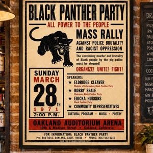 1971 vintage protest rally poster featuring retro activist typography and historic political movement broadside design