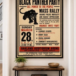 1971 vintage protest rally poster featuring retro activist typography and historic political movement broadside design