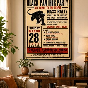 1971 vintage protest rally poster featuring retro activist typography and historic political movement broadside design