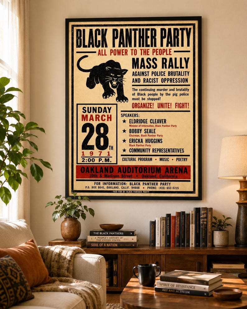 1971 vintage protest rally poster featuring retro activist typography and historic political movement broadside design