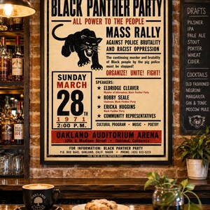 1971 vintage protest rally poster featuring retro activist typography and historic political movement broadside design