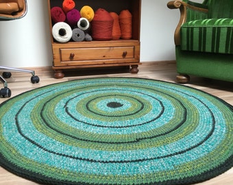 Mint green rug | Etsy