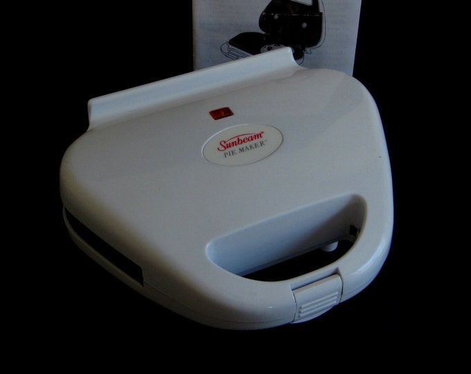 Sunbeam Pie Maker 4805 With Recipes & Instructions, Mini Tart Baker