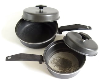 Miracle Maid 1 Qt Saucepan, 8" Skillet, Anodized Aluminum Cookware