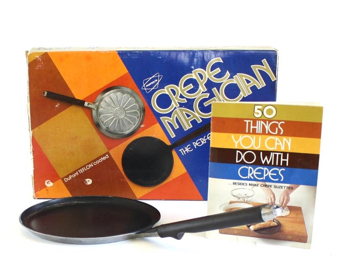 Popeil Crepe Magician Crepe Pan Maker 1970s Kitchen Cookware Etsy