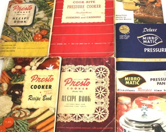 Mirro Pressure Cooker, Presto, Recipe Book / Instruction Manual, Pressure Canner Booklet