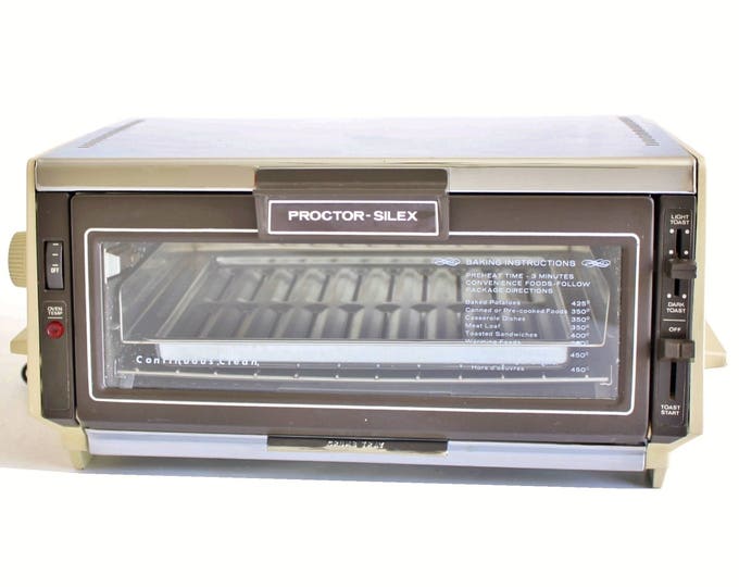 Proctor Silex Toaster Oven 0221AL Made in USA Small Appliance Vintage