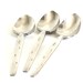 Silverplate Grapefruit Spoons H&T Mfg Co "Meadow Flower" Citrus Silverware Polished Silver Food Photography Props
