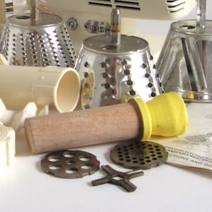 Replacement Parts for Super Chef Meat Grinder Varco Master Craft Made in France (Similar to Moulinex Charlotte Salad Maker 308) Food Pusher