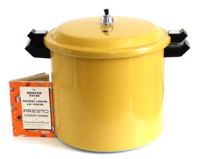 Presto Pressure Canner Large 20 Quart Size Holds Half Gallon Jars 1970s
