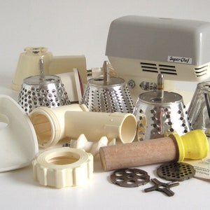 Replacement Parts for Super Chef Meat Grinder Varco Master Craft Made in France (Similar to Moulinex Charlotte Salad Maker 308) Food Pusher
