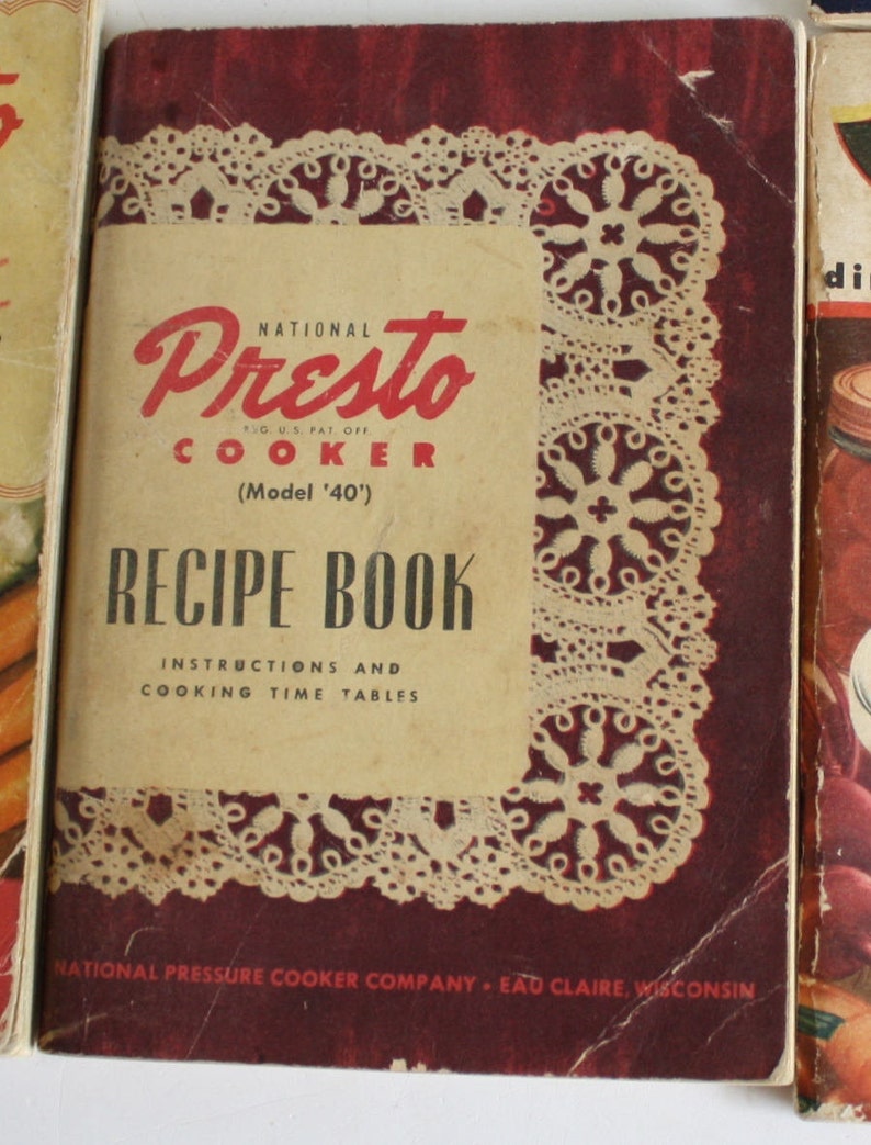 Mirro Pressure Cooker, Presto, Recipe Book / Instruction Manual