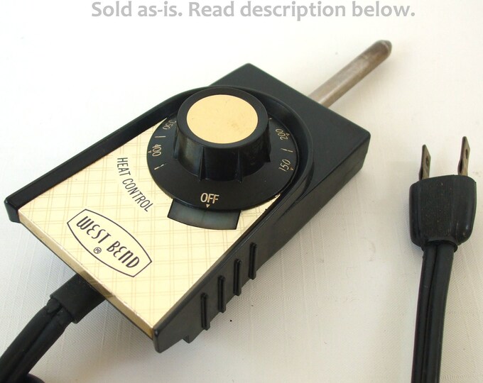 Miracle Maid Electric Skillet Heat Control Cord Replacement Part West