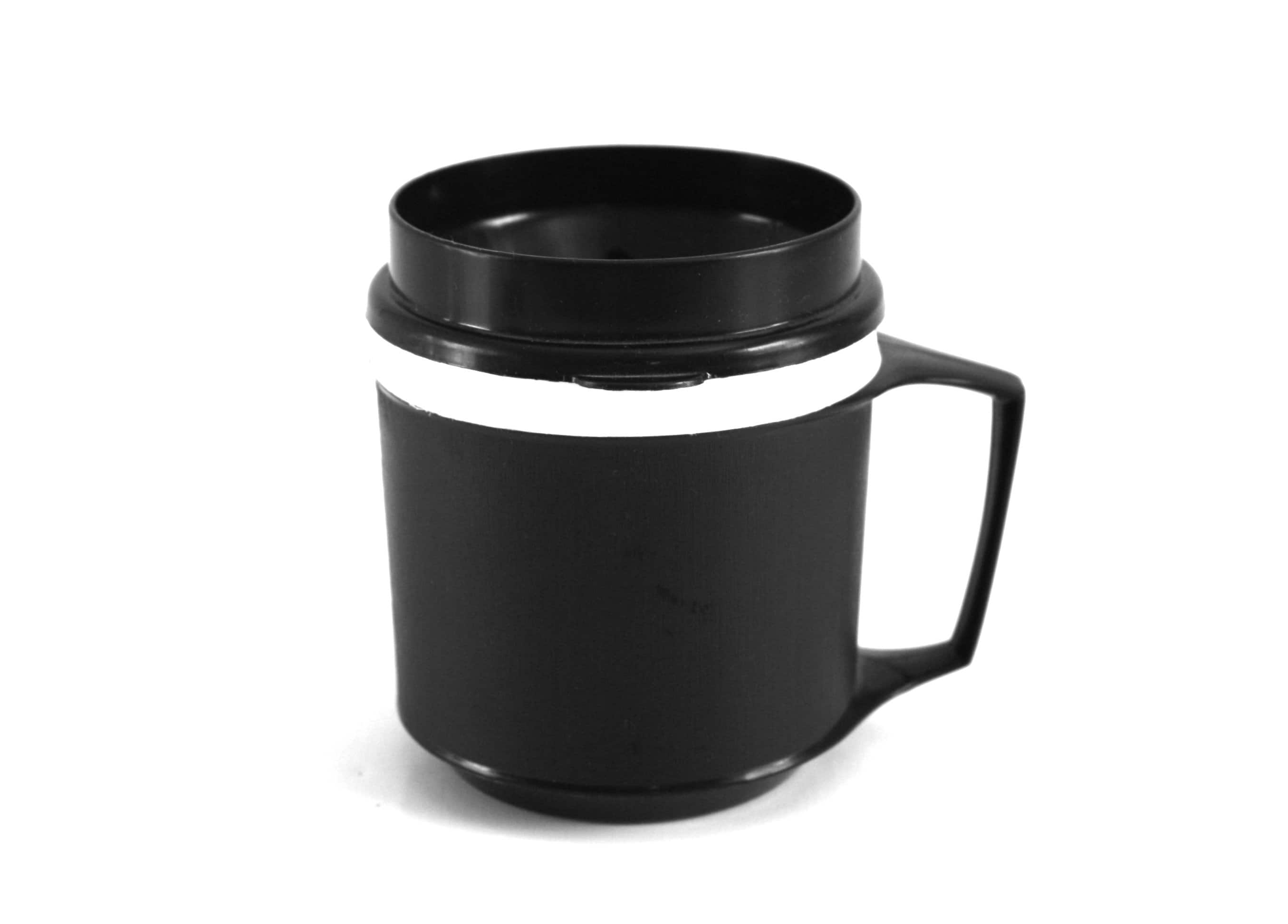 8 Oz Aladdin Travel Mug, Black Insulated Coffee Cup, 1-cup Size 