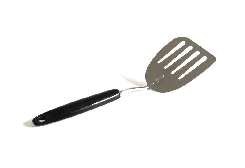 Ekco Spatula Chromium Plated USA Short Small Angled Turner Etsy