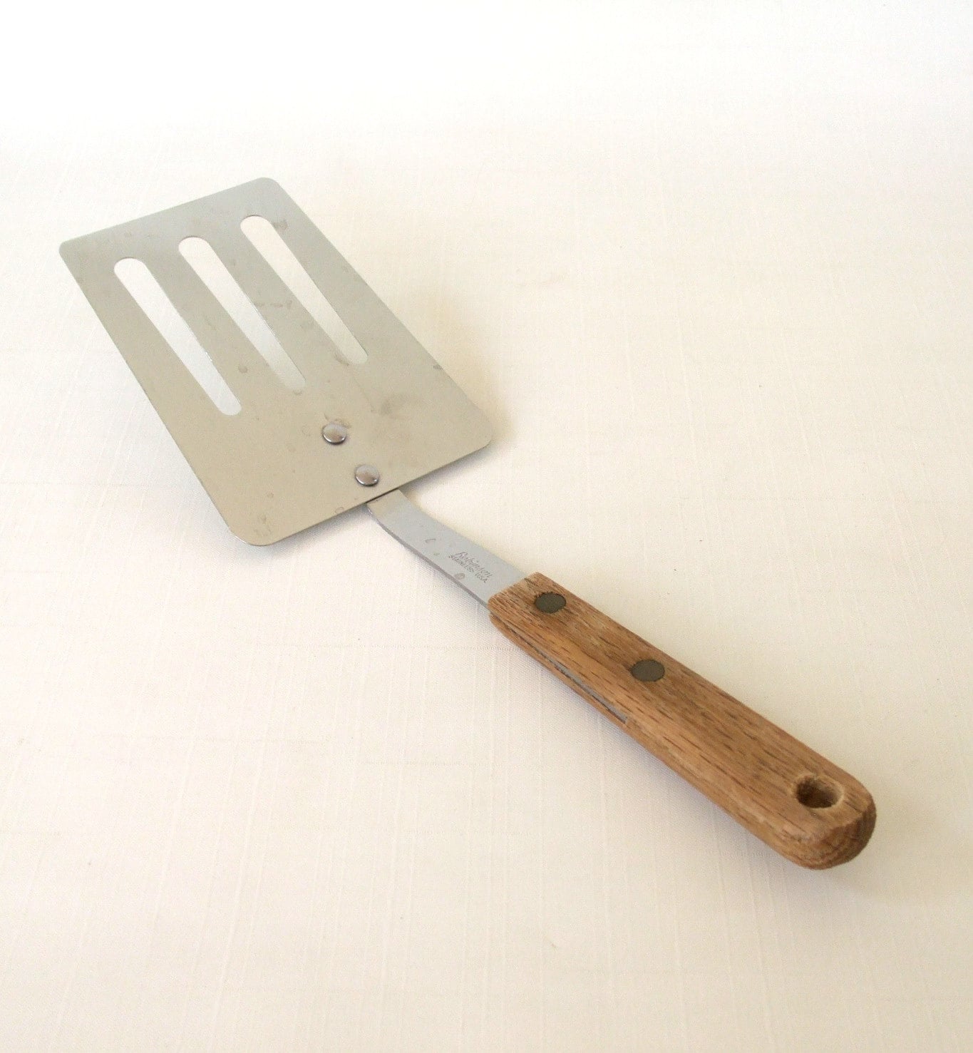 Vintage Robinson Spatula Stainless Kitchen Utensil Small Wood Etsy