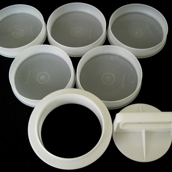 Tupperware Burger Keeper Parts, 4" or 5" Hamburger Press Pieces, Sold Separately, 215 1925 1926 1927 883, Lid A