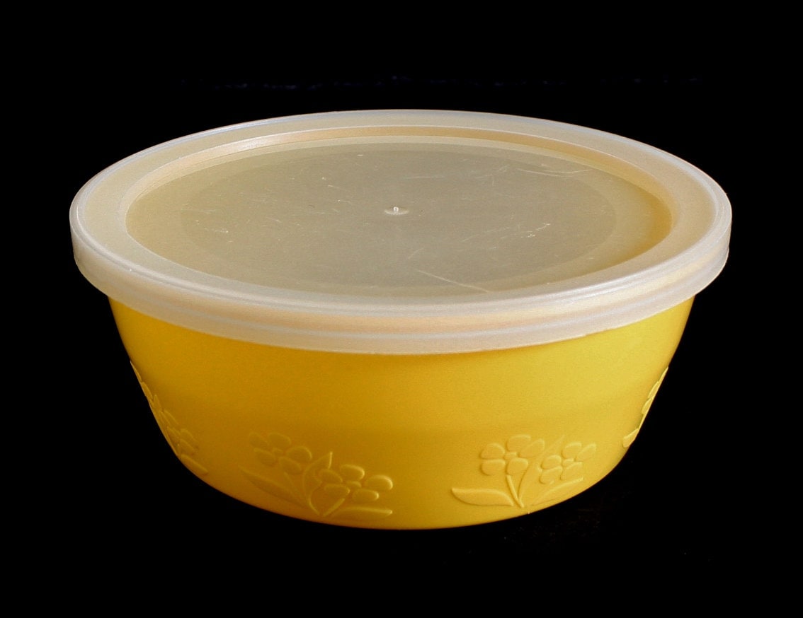 Lot E 6 vintage small Plastic MARGARINE Oleo Tubs Bowls Containers & Lids  8oz 1#