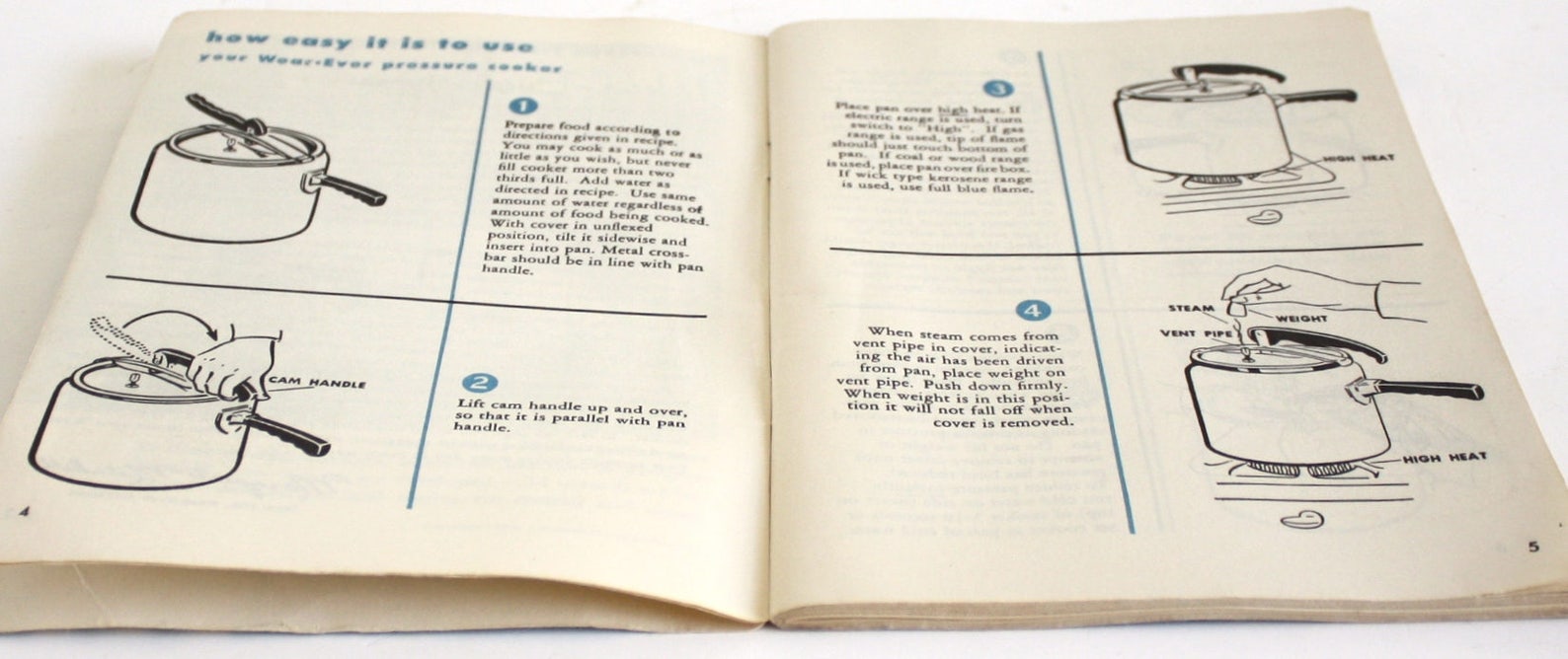 Wearever Pressure Cooker Instruction Manual Cookbook Recipe Etsy