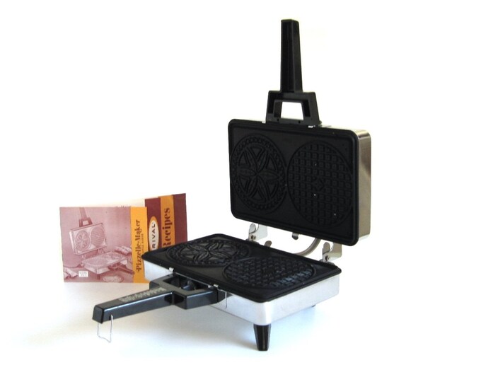 Rival Pizzelle Maker Waffle Iron No. 95 1 Vintage Small Kitchen