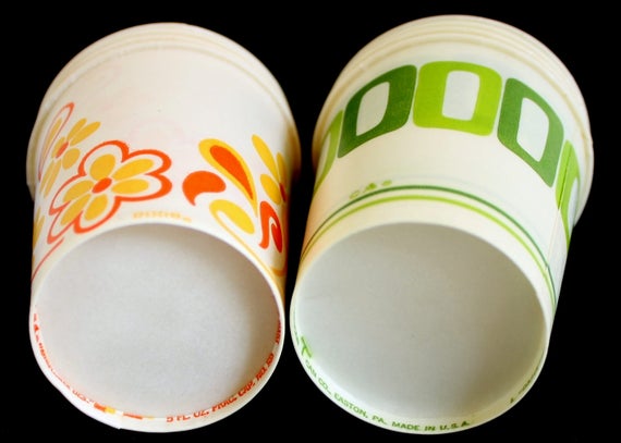 5 Oz Dixie Cups Small 1970s Kitchen / Bathroom Vintage Disposable