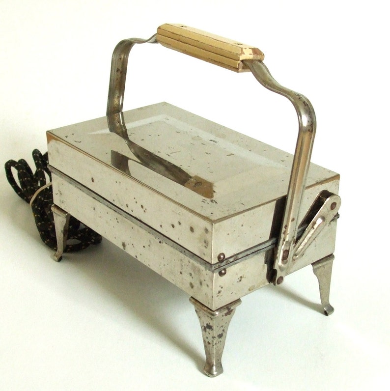 Antique Chrome Waffle Iron by Westinghouse Electric Etsy