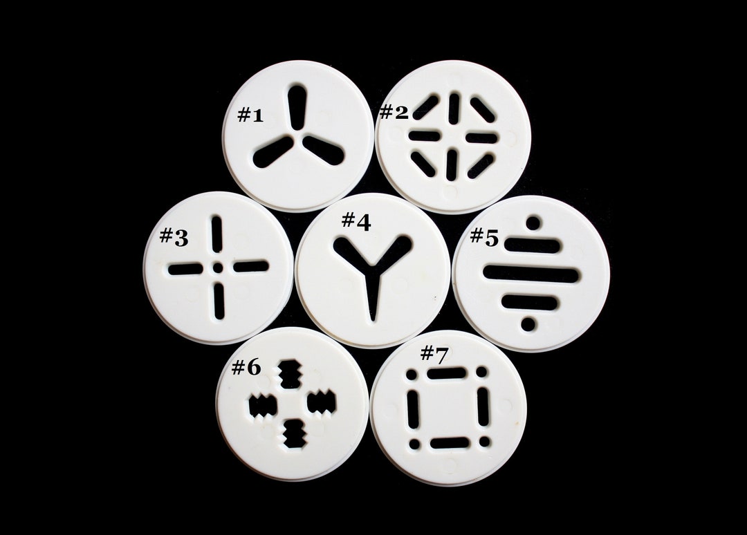 Wilton Cookie Press Disks, 2, Replacement Parts, Disc Shapes for Cookie