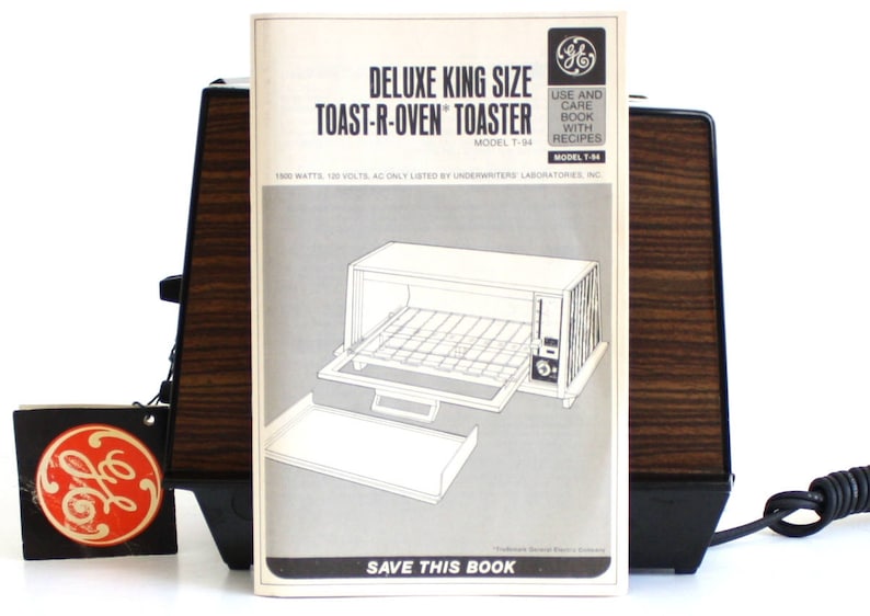 General Electric Toaster Oven A6T94 Chrome Made in USA 1970s Etsy