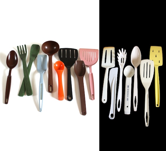 Nylon Plastic Kitchen Utensils Ekco Wok, Lustro Ware, or VIP Spatula  Rubbermaid Ladle Ensar Spaghetti Server Winnebago Ice Cream Scoop 