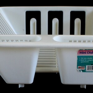 Small Dish Rack 03410 United Plastics, or GM ART-1154 Dish Draining Tray, for RV, Boat, Studio Apartment sold separately image 4