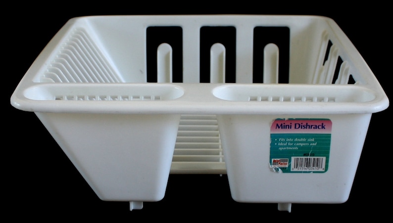 Small Dish Rack 03410 United Plastics, or GM ART-1154 Dish Draining Tray, for RV, Boat, Studio Apartment sold separately image 4