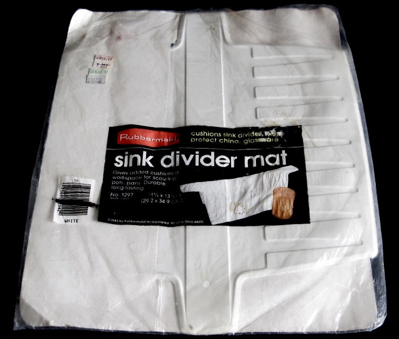 Rubbermaid Sink Divider Mat 1297 Made in USA NOS Vintage Etsy