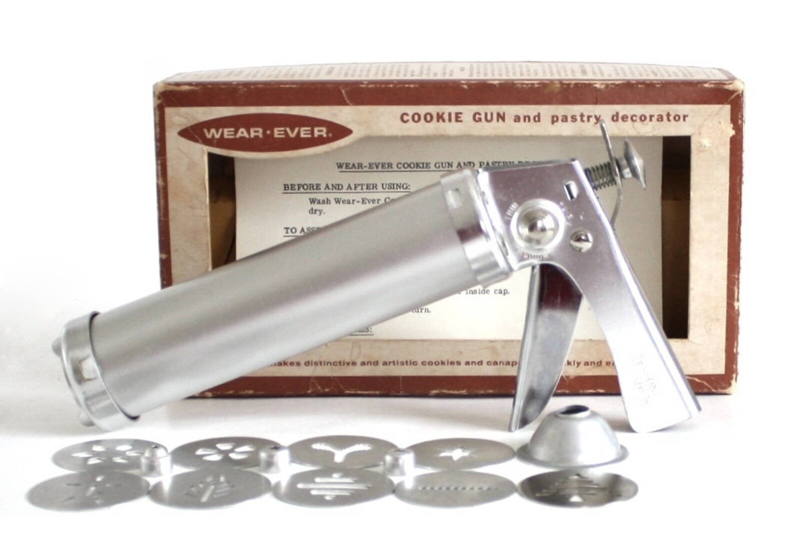 Wearever Cookie Press Gun Wear Ever Aluminum Cookie Maker 3365 Etsy