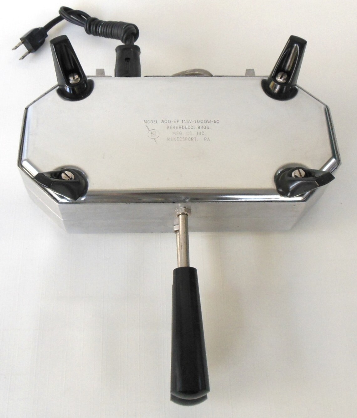 Dolce Pizzelle Maker Iron Berarducci Bros Cast Aluminum Chrome Etsy