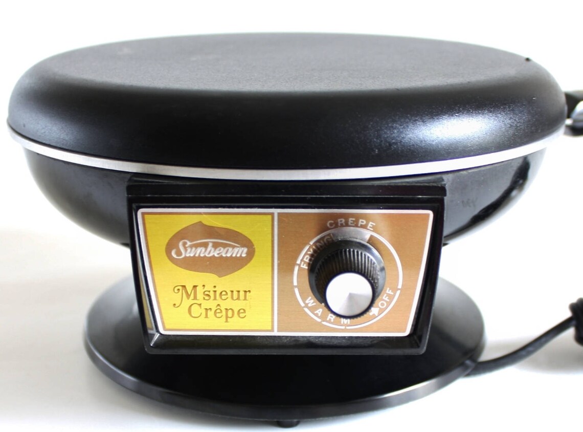 Sunbeam M'sieur Crepe Electric Crepe Maker 1970s Kitchen Etsy