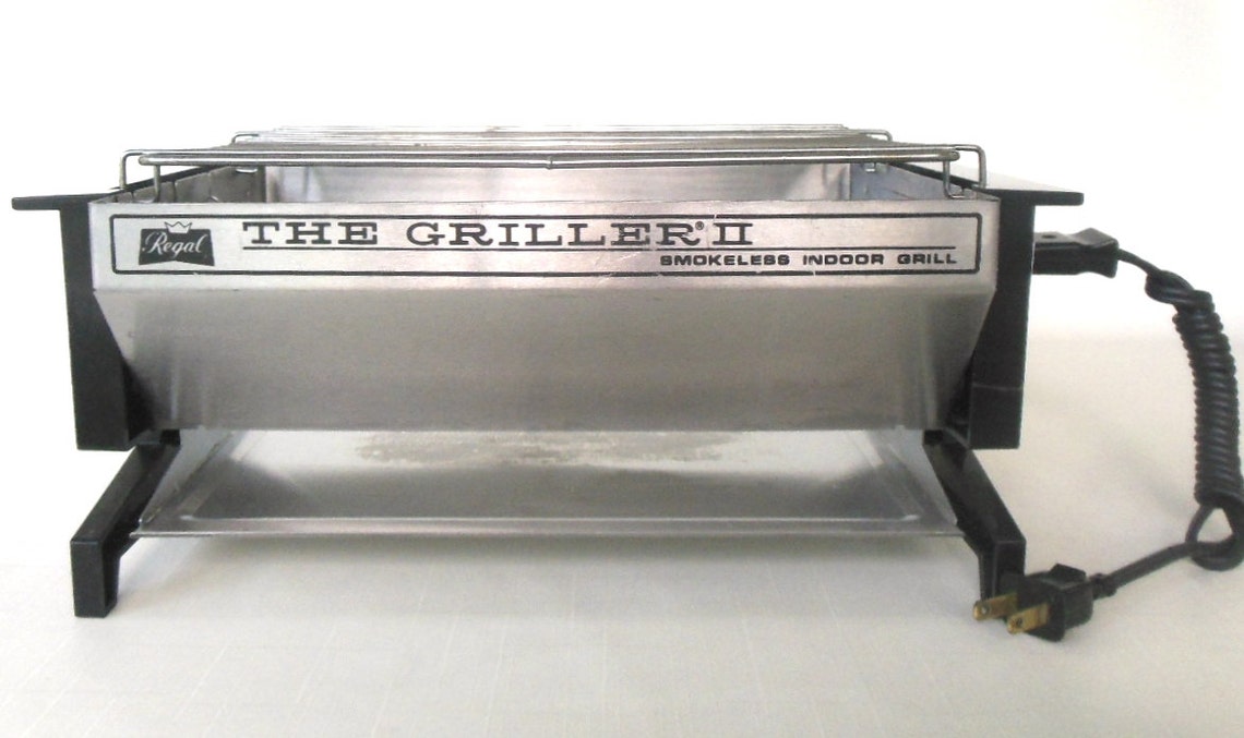 Regal Griller II Mini Tabletop Smokeless Electric Grill used Etsy