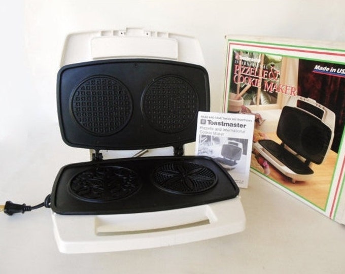 Toastmaster Pizzelle Maker International Cookie Krumkake Iron 292 asis