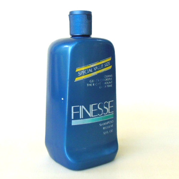 1980s Finesse Shampoo Bottle Bathroom Decor Vintage