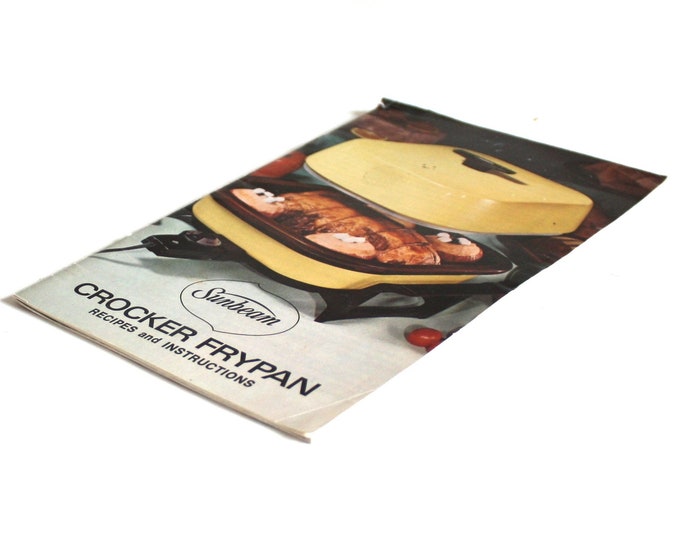 Sunbeam Crocker Frypan Instruction Manual for Electric Frying Pan