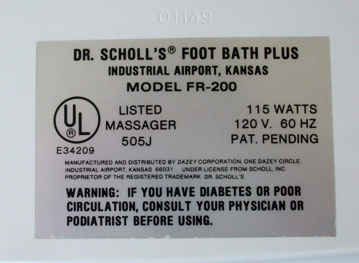 Dr. Scholl's Foot Bath / Heated Foot Massager Etsy