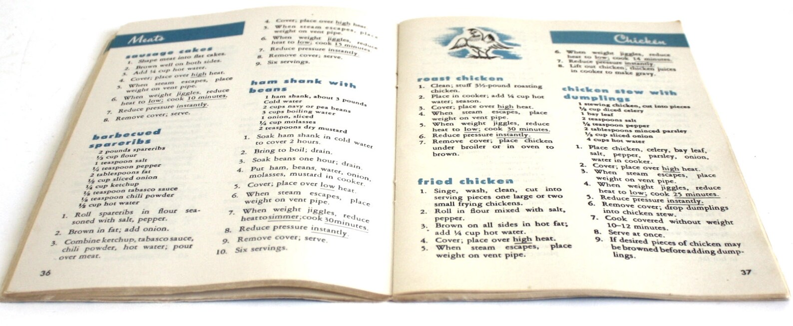 Wearever Pressure Cooker Instruction Manual Cookbook Recipe Etsy