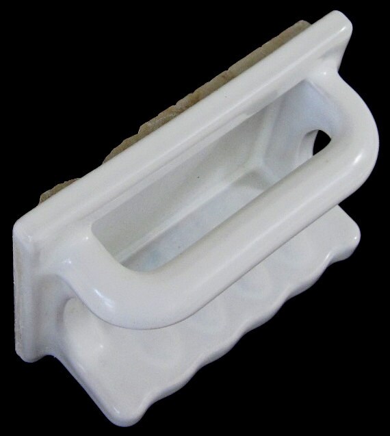 White Ceramic Soap Dish Shower Bathtub 1940s Bathroom Tile Etsy