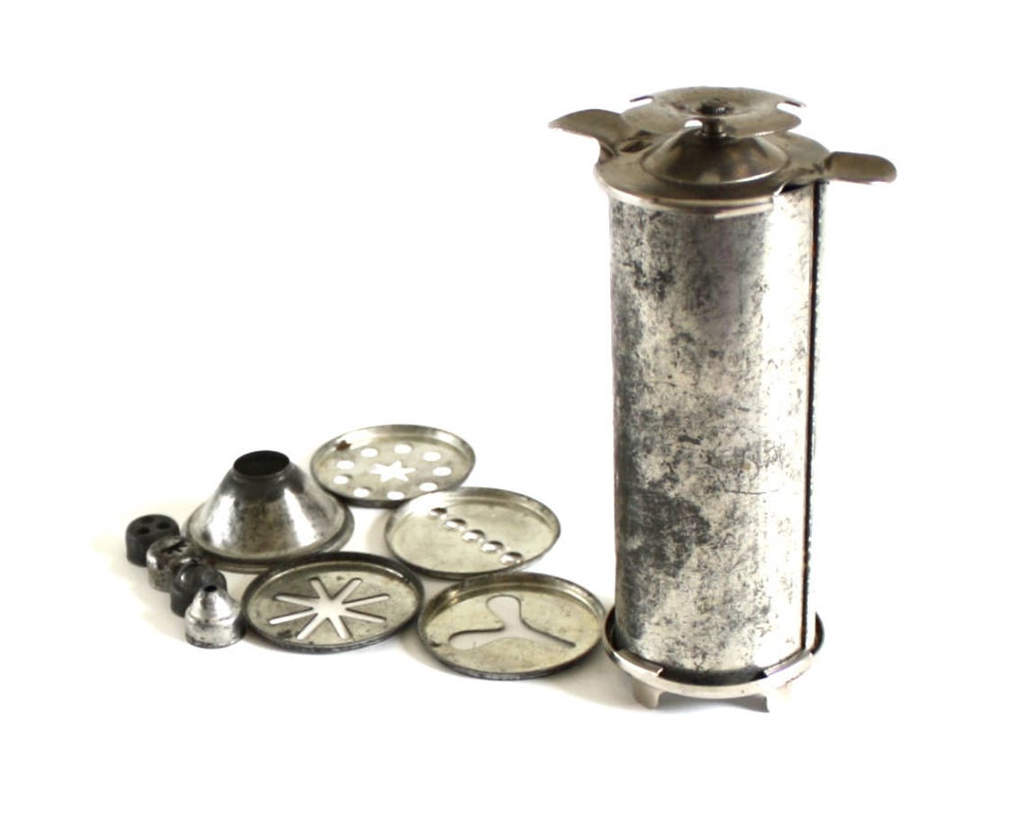 Metal Cookie Press Set Antique Spritz Cookie Gun Cookie Maker Etsy