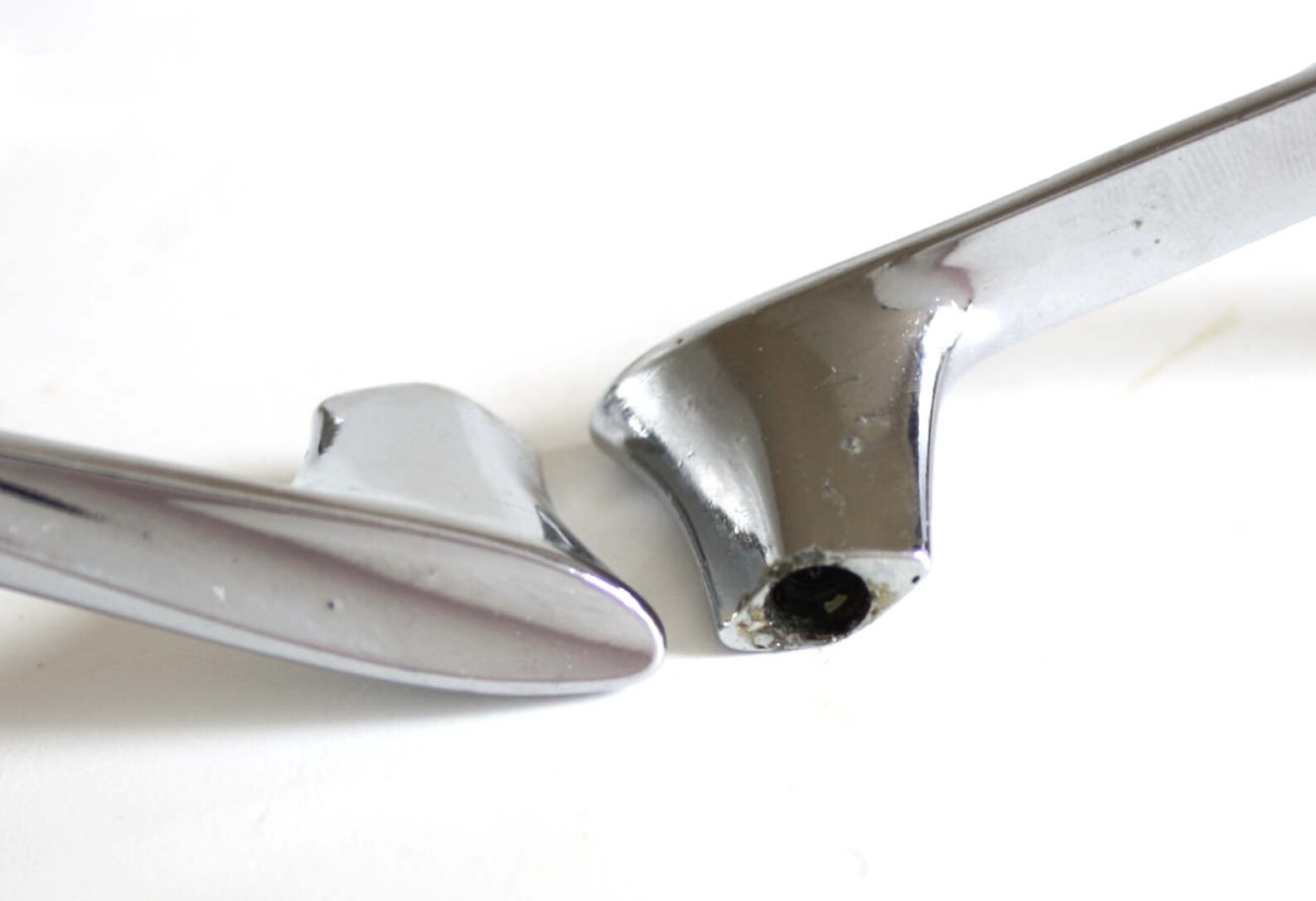 V Shaped Drawer Pulls Chrome Hardware 1950s 1960s Mid Etsy