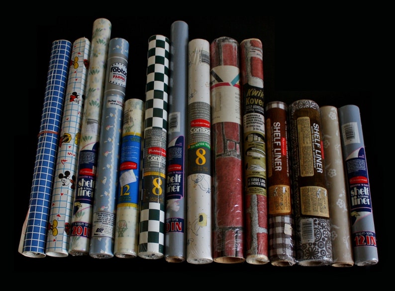 Contact Paper Shelf Liner Adhesive Plastic Floral Fabtac Etsy